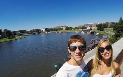 El río Vistula en Cracovia es un lugar para recorrer caminanando